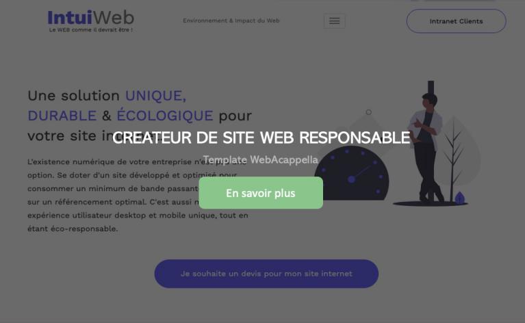 Template WebAcappella CREATEUR DE SITE WEB